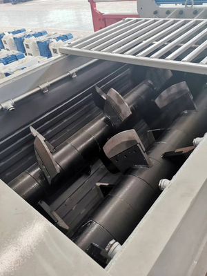 50-65 M3/h Twin Shaft Paddle Mixer 90 또는 110kw 전력과 380V 50Hz의 산업 혼합