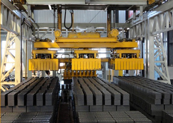 가득 차있는 자동적인 찰흙 벽돌 만들기를 위한 9.5kVa 로봇 겹쳐 쌓이는 기계