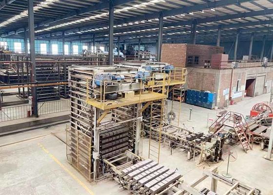 터널 오븐 터널 드라이어 및 큰 용량 800 톤 / 일로 점토 홀로 블록 제조를위한 자동 생산 라인