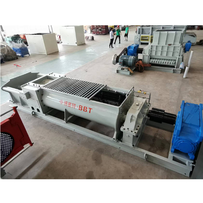 75kw 두 배 갱구 수평한 급식 믹서 찰흙 벽돌 섞는 기계장치