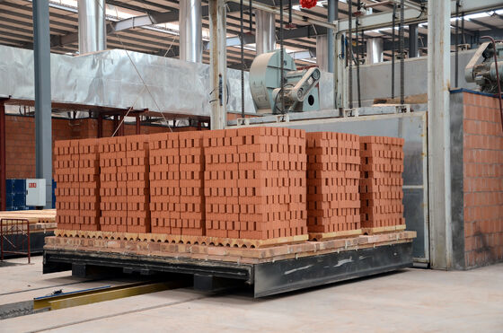 BBT 완전 자동 점토 벽돌 터널 kiln 석탄 가스 연료 연소 및 효율적인 벽돌 생산을 위해 4.6m 크기