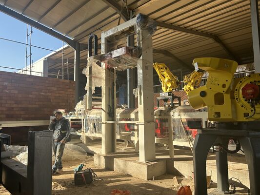 BBT 완전 자동 팔레트리스 연소 벽돌 하역 및 포장 시스템