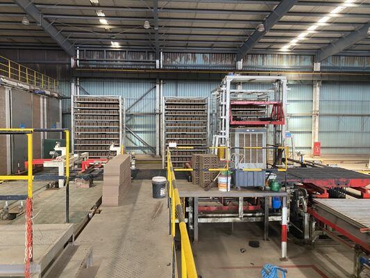 자동 점토 벽돌 공장을 위한 단층 터널 건조기 공정